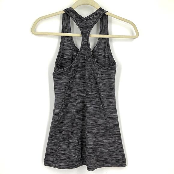 Lululemon Racerback Tank Top Black White Size 4 - Picture 2 of 5